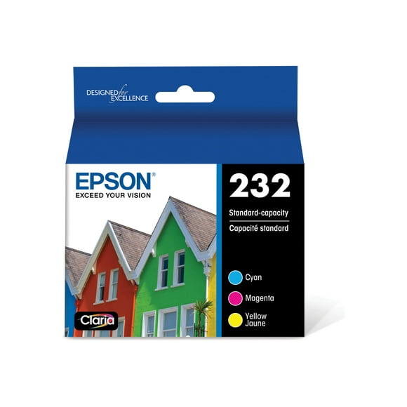 Epson 232 Multipack - 3-pack - Jaune, cyan, magenta - original - Boîte Suspendue - Cartouche d'Encre - pour l'Expression Maison XP-4200; Main-D'œuvre WF-2930
