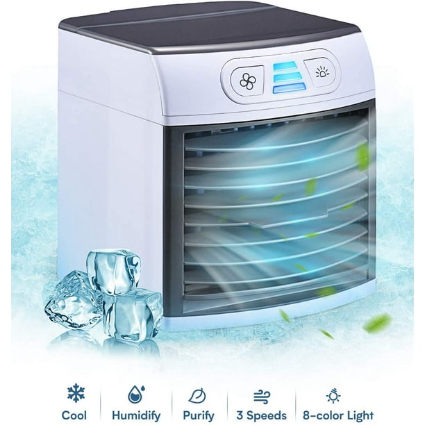 Breezy Air Cooler Portable Fan Mini Air Conditioner Cools Humidifies Purifies Instantly Walmart Com Walmart Com