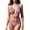 Hot Pink（New）, variant on PFRNLF Women's 2 Piece Swimsuits Halter Tie Side Patchwork Bikini Set Boho Bathing Suit
