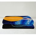 thumbnail image 3 of Outer Space Blanket Universe Themed Throw Blanket Purple Galaxy Fleece Blanket Solar System Fuzzy Blanket Teens Planet Print Sherpa Blanket Universe Room Decor 40鈥渪50", 3 of 6