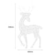 thumbnail image 3 of Adornos De Reno Lámpara DIY Elk Deer Statue Handmake Iron Art Reno Estatua Navidad Decoraciones navideñas, 3 of 7