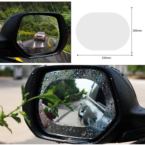 2x espejo lateral para coche, película antiniebla a prueba de lluvia, películas protectoras para espejo retrovisor Likrtyny Accesorios para autos y motos