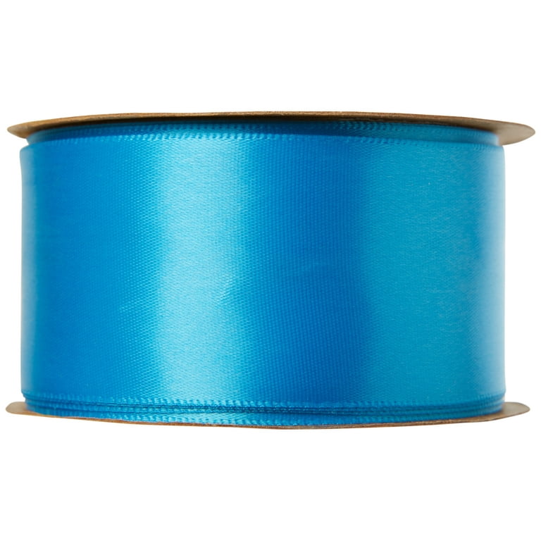 1.5 Iridescent Glitter Misted Satin Ribbon: Light Blue (50 Yards)  [841-09-126] 