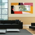 thumbnail image 6 of Empire Art Direct Finale I Rectangular Beveled Mirror on Free Floating Reverse Printed Tempered Art Glass, 72" x 36" x 0.4", Ready to Hang, 6 of 9