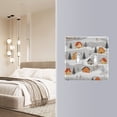 thumbnail image 4 of Yayeee Toggle Light Switch Wall Plate 3-Gang 6.37"x4.48" Decorative Outlet Cover, Orange Snow Houses, 4 of 7