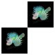 thumbnail image 1 of Methold Paisajismo Acuario Decoración Fluorescente Simulación Resplandor León Peces Tropical Pecera Ornamental Azul 2piezas Methold CBP005559, 1 of 5