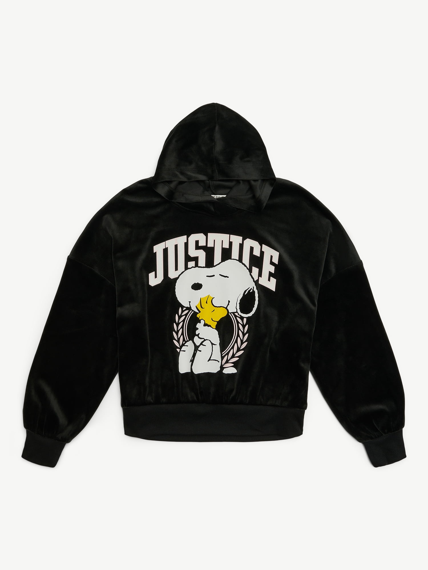 Justice x Snoopy Girls Velour Hoodie, Sizes XS - XLP