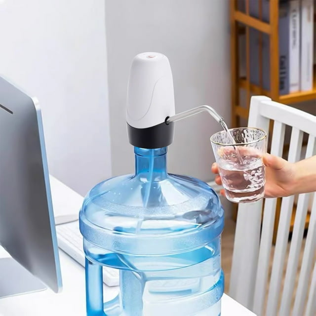 Dispensador USB de bomba de botellas de agua para garrafas de 5 galones - Dispensador eléctrico portátil con batería recargable para casa, acampada y viajes