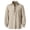 Beige, variant on WIZUTIZ Men's Casual Henley Solid Color Lace-Up Belted Stand Collar Long Sleeve Pullover Polyester Spandex Stretch for All-Season Outdoor Daily Wear Mens Fashion