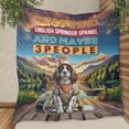 thumbnail image 3 of I Like Fishing, and My English Springer Spaniel, and Maybe 3 People. Happy Father's Day Quilt Blanket Springers Dog Lover Gifts Cozy Comforter Throw Blanket - 00004, 3 of 5