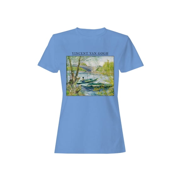 Van Gogh River Landscape Art Women's T-shirt