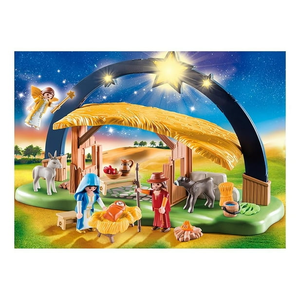 Set Playmobil Christmas Nacimiento,con,Luz,41,Piezas Bodega