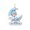 Blue, variant on HOARBOEG 1st Christmas Ornament, Acrylic Moon Keepsake, 2026 Milestone Decoration for a Christmas Tree or Memory Display, Flat Printed Sleeping Figure with Cloud Lettering and a Crescent Outline
