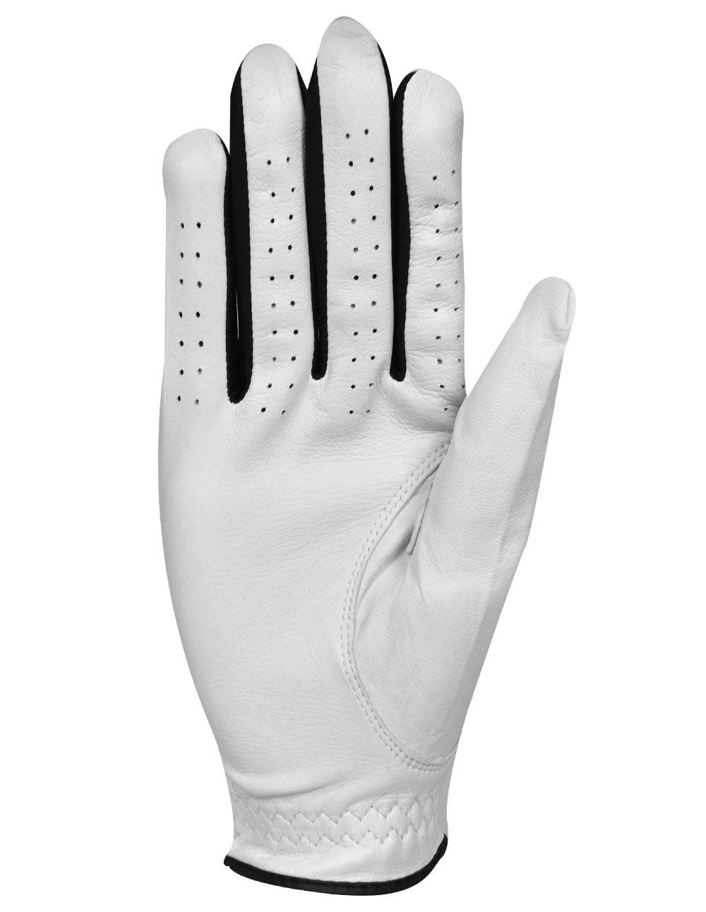 Rock Bottom Golf MRH Cabretta Leather Glove (5-Pack) White/Black Small