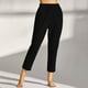thumbnail image 2 of Moda Mujer Verano Casual Suelto Algodón Y Lino Bolsillo Sólido Capris Pantalones Fridja alkflakhf32239, 2 of 8