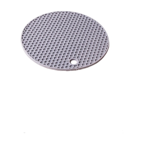 Pet Food Mat, Non Slip Pad, Food Mat, Silicone Mat, Feeding Mat, Pet Mat, 8inRound Tray, Heat Resistant Mat, Gray, Hummingbird Foraging, Cage Accessory, 1 Pc