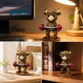 thumbnail image 6 of Highland Cow Figurine - Resin Cute Scottish Cow Statue for Home Office Desk Decor, Funny Sporty Highland Cow Sculpture for Bookshelf Shelf, Gift for Cow Lovers, 6 of 7