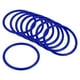 thumbnail image 1 of Uxcell 8cm Anillos de lanzamiento de carnaval de plástico, juego de favor de fiesta, paquete de 12 en azul, 1 of 5