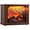 Walnut, variant on Electric Fireplace Heater, Portable Wood Fireplace Stove with 3D Realistic Dancing Flame Effect, Tabletop Fireplace Space Heater Overheat Protection for Indoor Use Bedroom Office