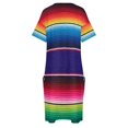 thumbnail image 4 of Sarape de México - Vestido festivo con bolsillos para mujer, mono de verano, vestidos de fiesta estilo coreano, 4 of 6