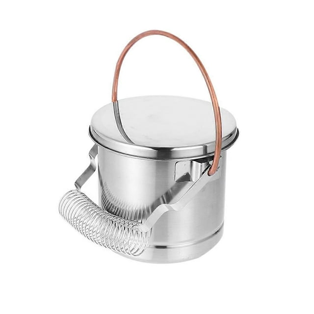 Silver Artist Brush Basin for Washing Stainless Steel 1Pcs