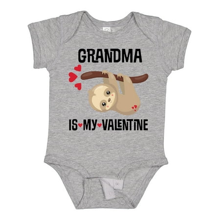 

Inktastic My Grandma Is My Valentine Boys or Girls Baby Bodysuit