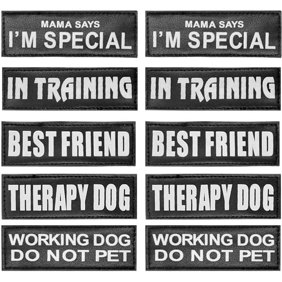 AUROTH Service Dog Patch 10 Piezas, Dog Vest Patches Service AUROTH AUROTH