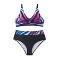 thumbnail image 4 of Cameland Women Summer Plus Size Printing Swimsuit Bikini Split Swimsuit Suit, 4 of 6