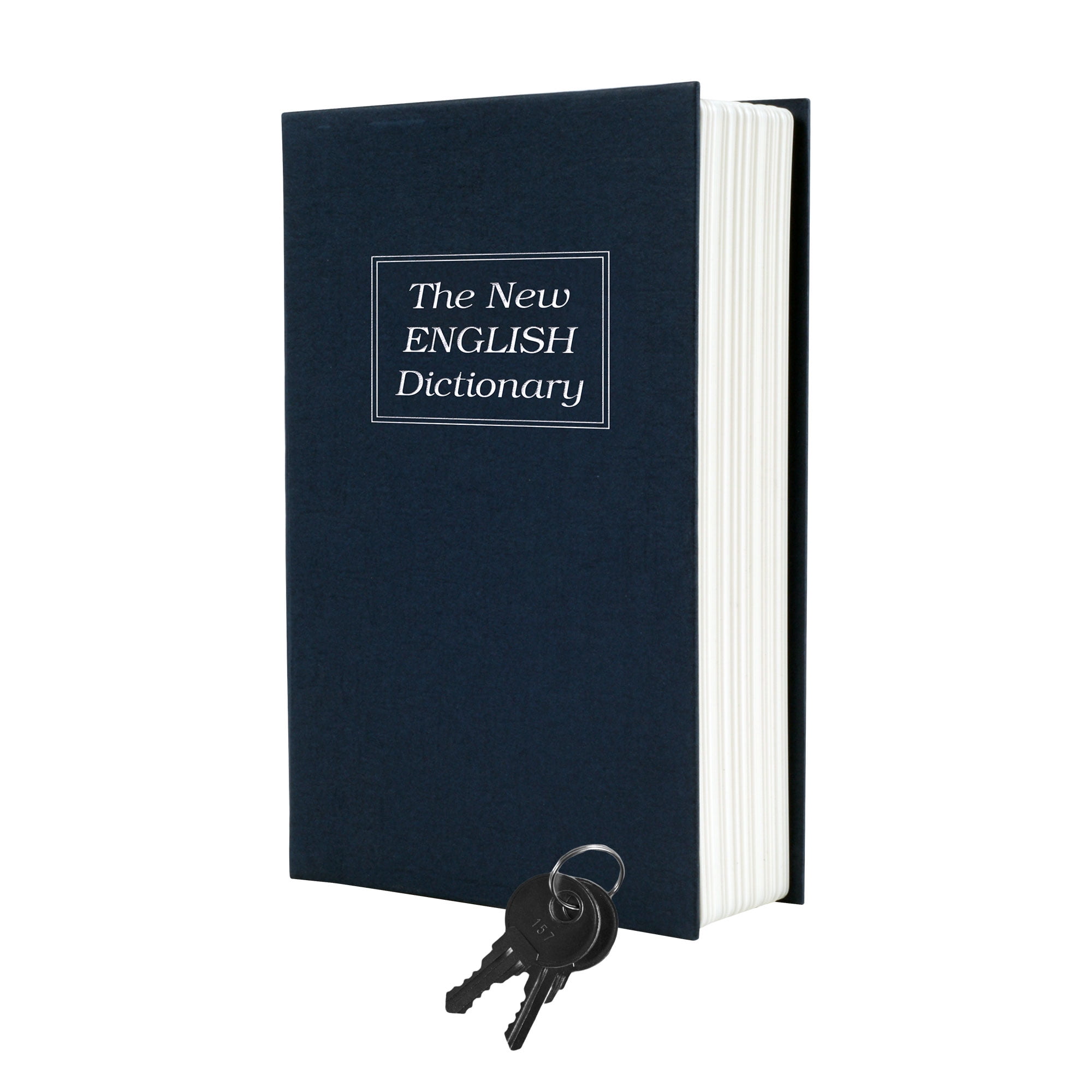 Stalwart Book Safe with Key - Portable New English Dictionary Hidden Safe