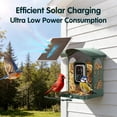 thumbnail image 4 of Humbirdy Hummingbird Feeder Camera with Solar Power, 4K 30fps Video, 120fps Slow Motion, AI Bird Recognition, Dual Wi-Fi, Metal Body, No Subscription, 4 of 10