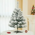 thumbnail image 7 of Arghm Snow Flocked Christmas Tree – Premium Hinged Artificial Pine with Metal Stand, 200 Branch Tips, Easy Assembly and Realistic Snow Effect, 7 of 7