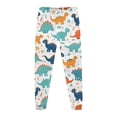 thumbnail image 5 of Pyjamas Garçon Ensemble de Pyjama Imprimé Dinosaure Col Rond Manches Longues Pantalon 2 Pcs Printemps Automne Pyjamas pour Tout-Petits Beige 2 Ans-3 Ans, 5 of 5