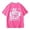 Pink, variant on Graphic Tee Girls Short Sleeve Casual Shirt Summer Teen Youth Kids With Positive Message Cute Print Clothes