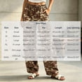 thumbnail image 7 of BaoFuBaoMei Camo Cargo Pants for Women Plus Size Wide Leg Drawstring High Waisted Trousers with Pockets Bottoms Hiking Streetwear, 7 of 7