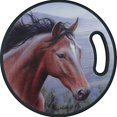 thumbnail image 1 of River`s Edge PP Round Cutting Board (Horse), Brown, 1 of 1