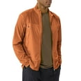thumbnail image 4 of BiZtdJrK Orange Men's Lightweight Cycling Jacket Full Zip Long Sleeve Windbreaker Softshell Hiking Jackets Quick Dry Golf Travel Coat L, 4 of 6
