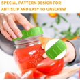 thumbnail image 3 of Plastic Mason Jar Lids, Regular Mouth Canning Jar Lids with Gaskets, 70 mm Reusable Jar Lids Food Storage Cap, 10 Colors, 3 of 7