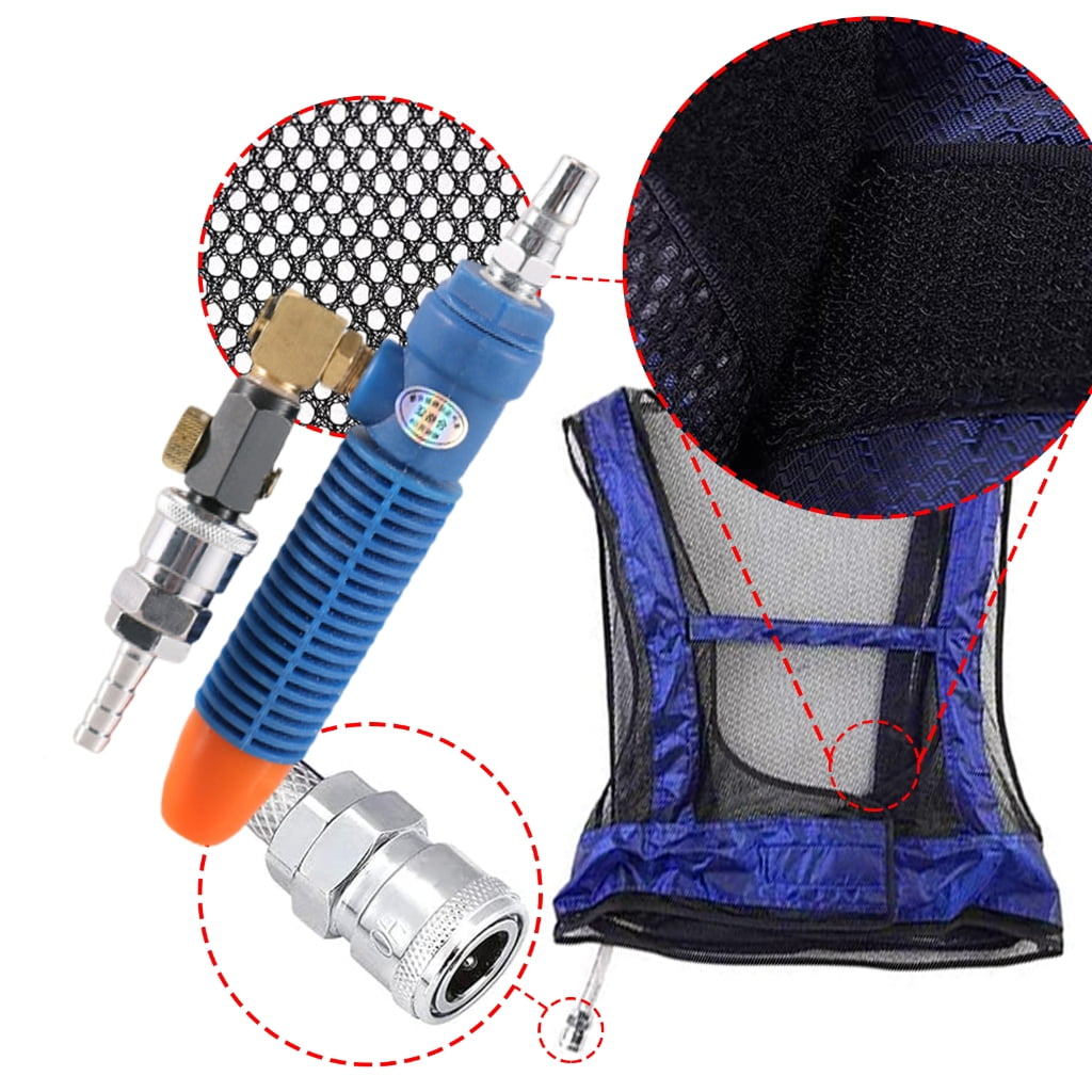 Adjustable Temperature Cooling Vest,Welding Steel Air Compressed Cooling Vest Vortexes Tube Air Conditioner Waistcoat