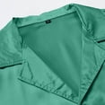 thumbnail image 6 of Yaoyar Men's Trendy Disco Short Sleeve Button-Down Collar Shiny Top Shirt Stylish Activewear Versatile Daily Wear Tees, 6 of 8