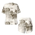 thumbnail image 5 of Lsque Western Desert Cowboys 1 Women's Short-Sleeved Pajama Set - 2 Piece Soft and Lightweight Sleepwear Set-Small, 5 of 9