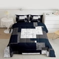 thumbnail image 2 of Castle Fairy Abstract Triangle Full Size Comforter Sets,Minimalist Geometric Bedding Sets, 2 of 8