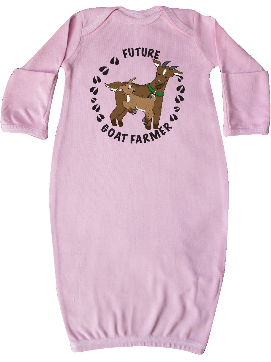 inktastic Future Goat Farmer with Cute Goats and Hoof Prints Baby T-Shirt