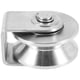 thumbnail image 4 of 2 Inch V Type Pulley Roller 304 Stainless Steel Sliding Gate Roller Wheel Bearing For Material Handling And Moving, 4 of 5