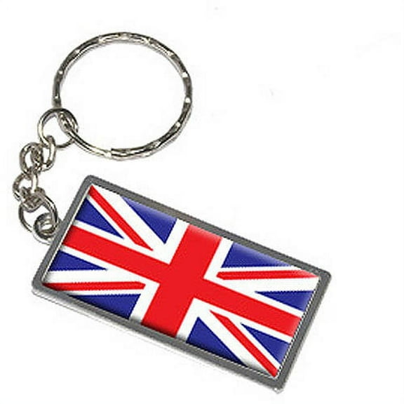 Britain British Flag Keychain Key Chain Ring