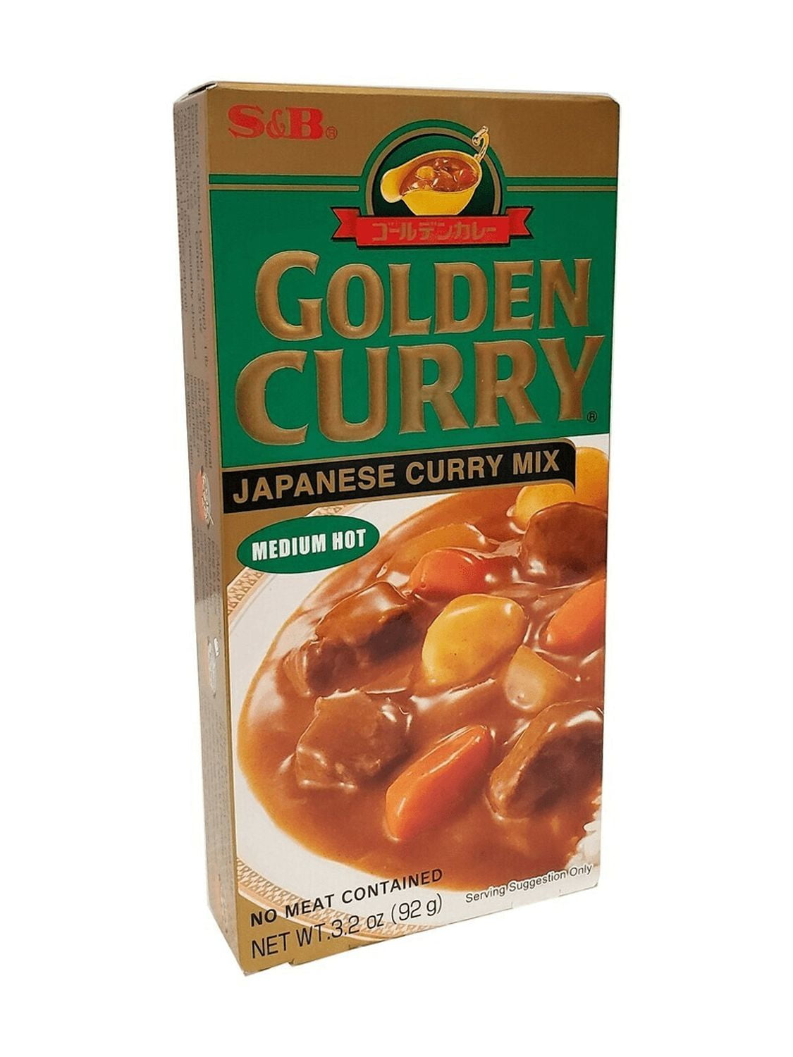 S&B Golden Curry Sauce Mix, Medium Hot, 3.2 Oz
