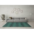 thumbnail image 3 of Ahgly Company Indoor Rectangle Abstract Turquoise Blue Modern Area Rugs, 6' x 9', 3 of 4