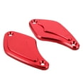 thumbnail image 1 of IDEANATEGRATE 1Par Tapa Para De De Motocicleta Aluminio Rojo Con Protección Y Ajuste, 1 of 7