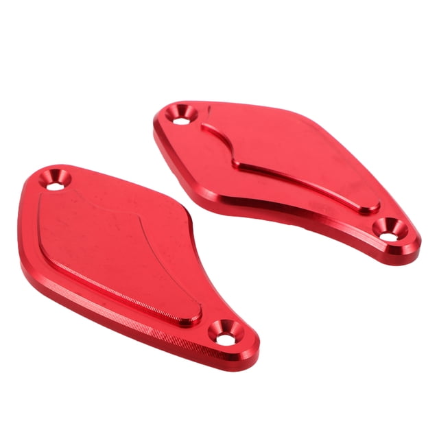 IDEANATEGRATE 1Par Tapa Para De De Motocicleta Aluminio Rojo Con Protección Y Ajuste