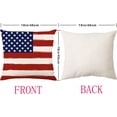 thumbnail image 2 of 4 Pack Memorial Day Pillow Covers 18 x 18 Inch Independence Day American Flag Throw Pillow Case 4th of July Patriotic Star Stripes America Freedom Decor Cushion Case for Home Couch Sofa Bed, 2 of 6