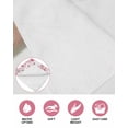 thumbnail image 6 of Spring Peach Flowers Kitchen Dish Towels for Drying Dishes Set of 4, Pink Botanical Floral Leaves Branch Waffle Weave Microfiber Hand Tea Bathroom Towels Quick Dry & Absorbent Towel 15.7x23.6, 6 of 7